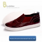 Classic Brogue Style Women's Shoes with Patent PU Upper